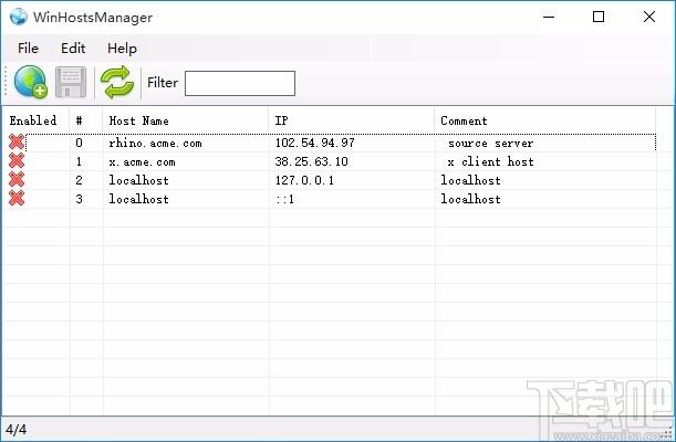 WinHostsManager下载,hosts文件修改工具,hosts文件修改