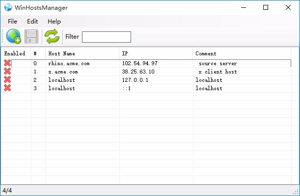 WinHostsManager下载,hosts文件修改工具,hosts文件修改